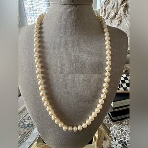 Sarah Coventry Vintage Cream  Knotted Strand of Pearls